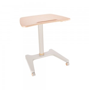Pneumatic adjustable desk